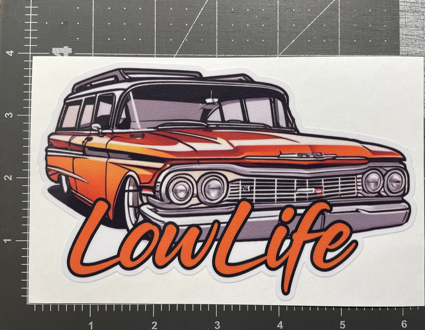 LowLife Designs low life 59 / 60 /61 / 62 Chevy Station Wagon decal / sticker