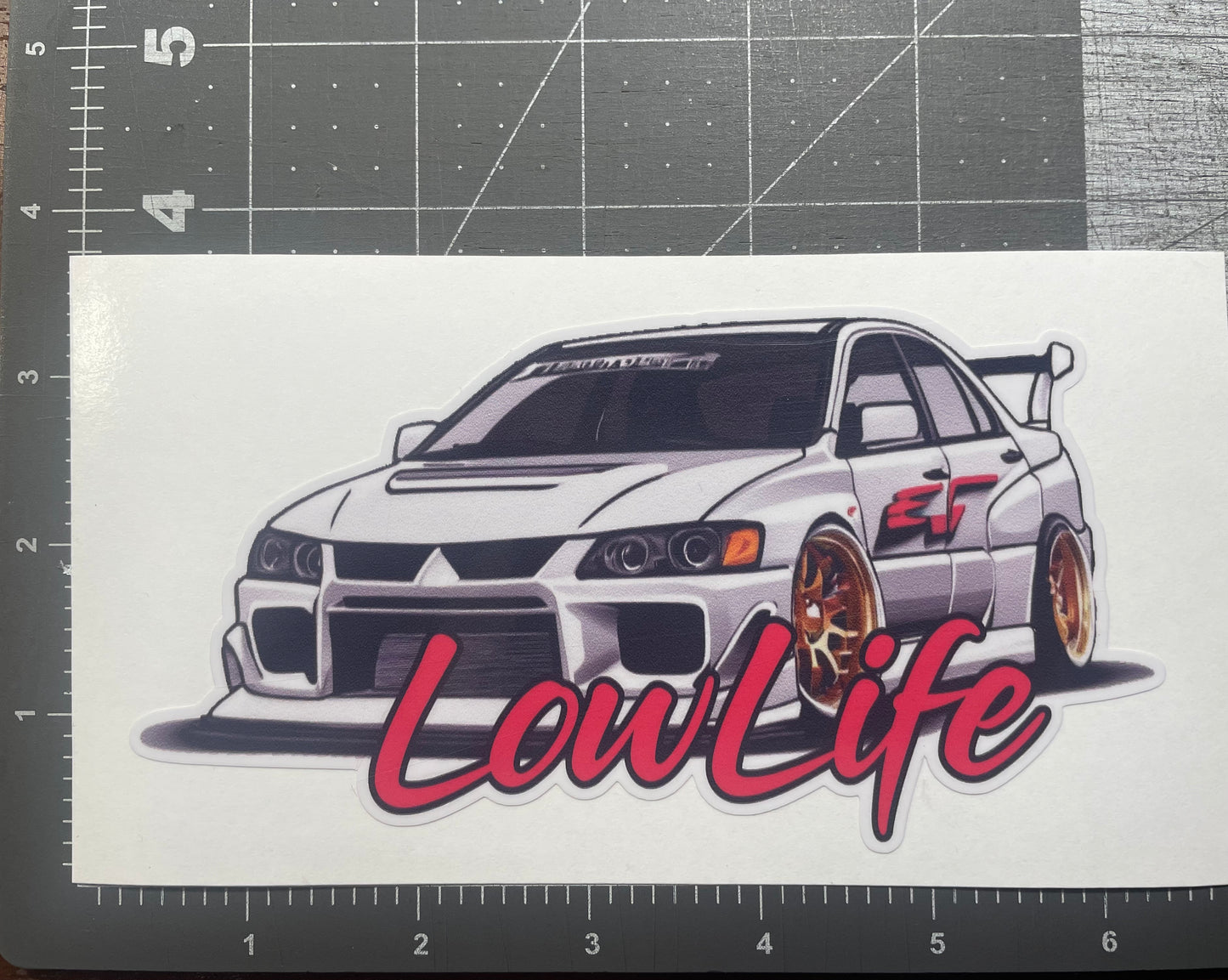 LowLife Designs low life Mitsubishi Evo Decal / Sticker