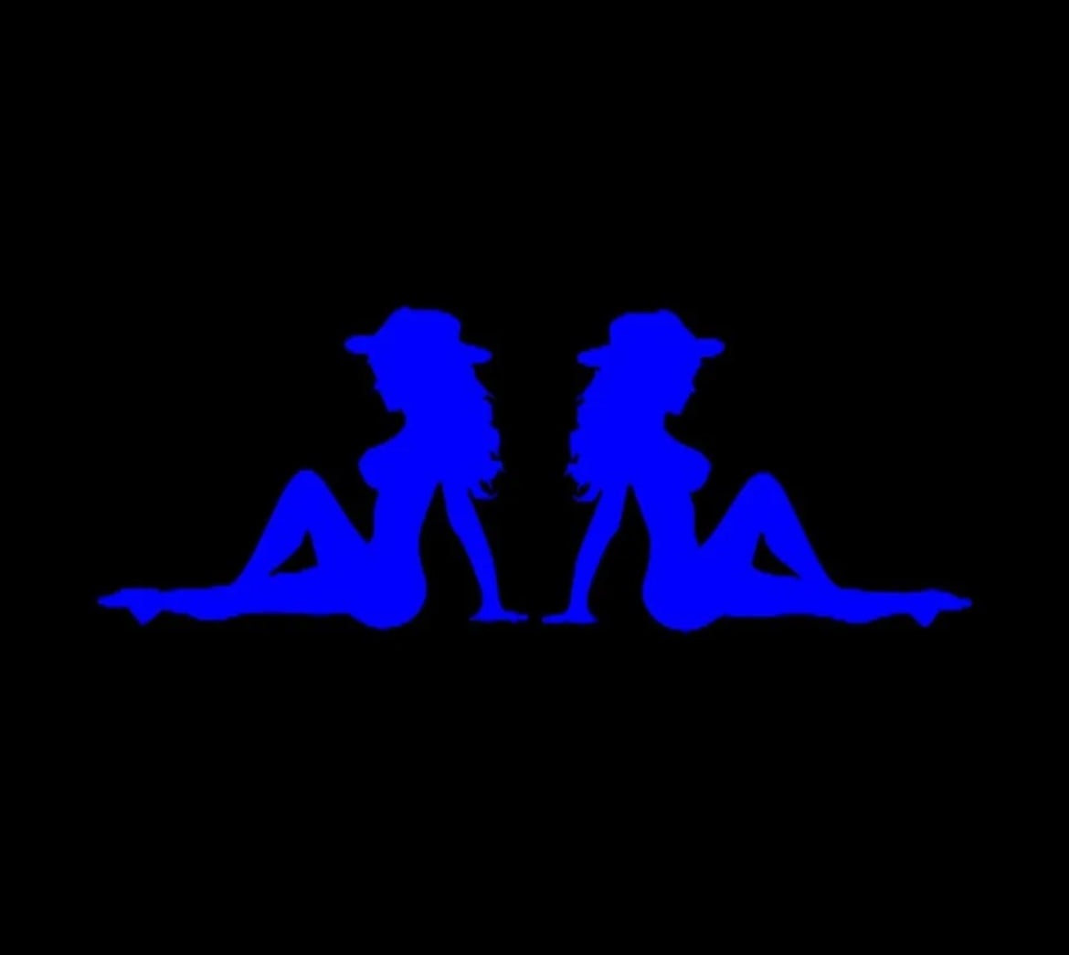 Cow Girl country mudflap Trucker Girls Decal / Sticker