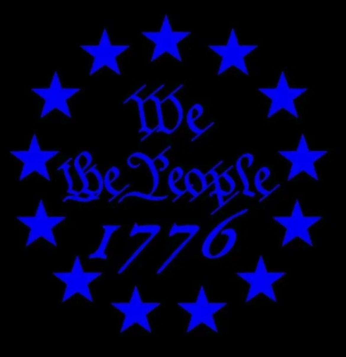 USA 1776 We The People Stars Decal / Sticker
