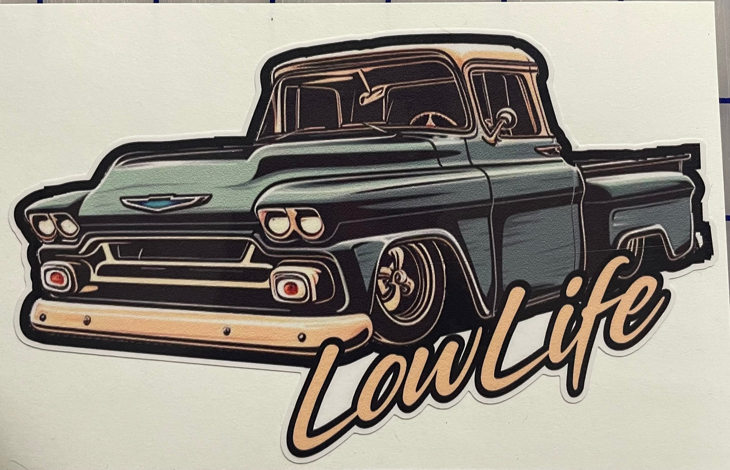 LowLife Designs low life Chevy Apache decal / sticker