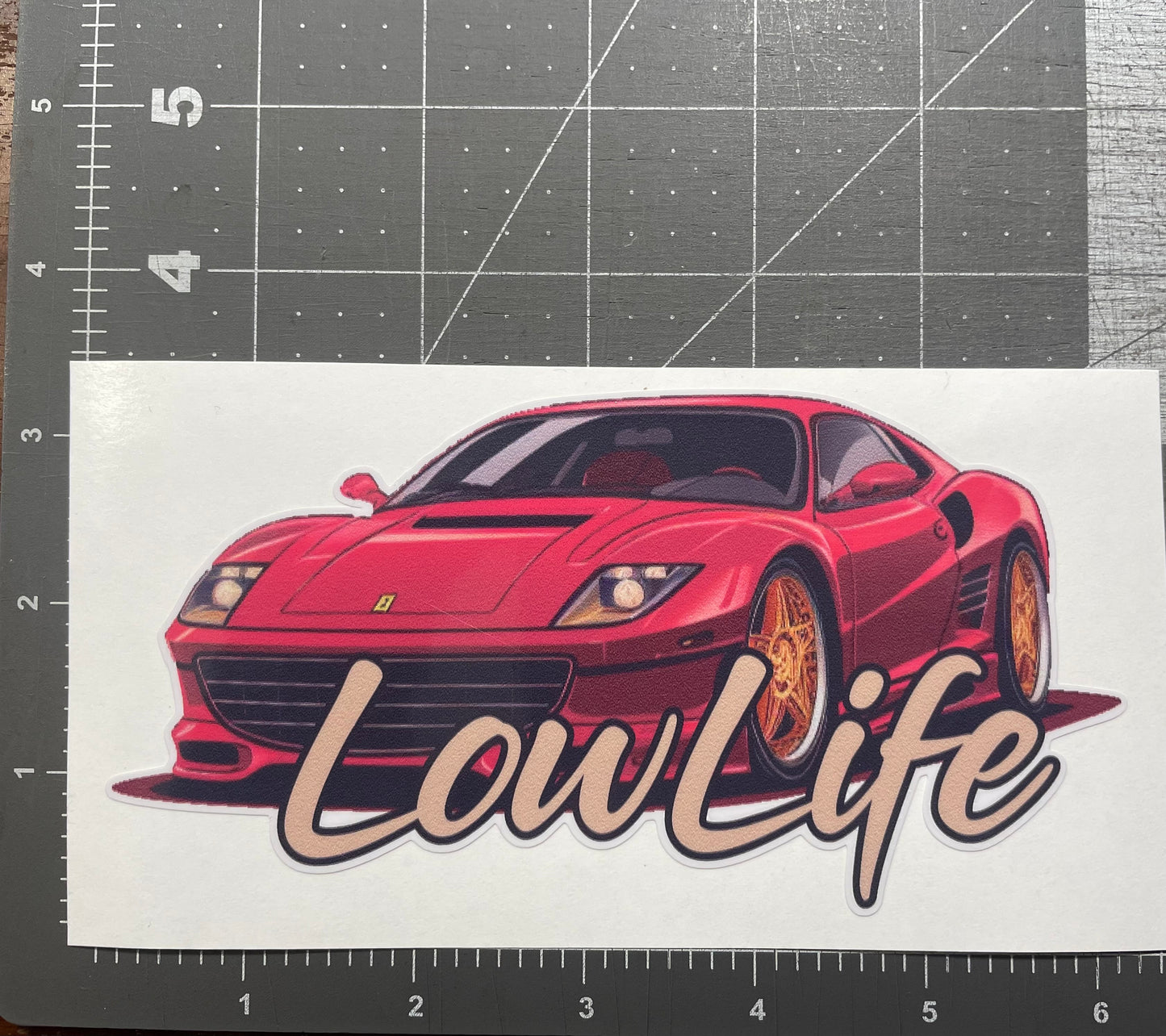 LowLife Designs low life Ferrari decal / sticker