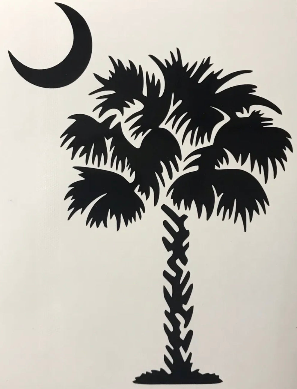 South Carolina Palmetto Tree vinyl Decal / Sticker