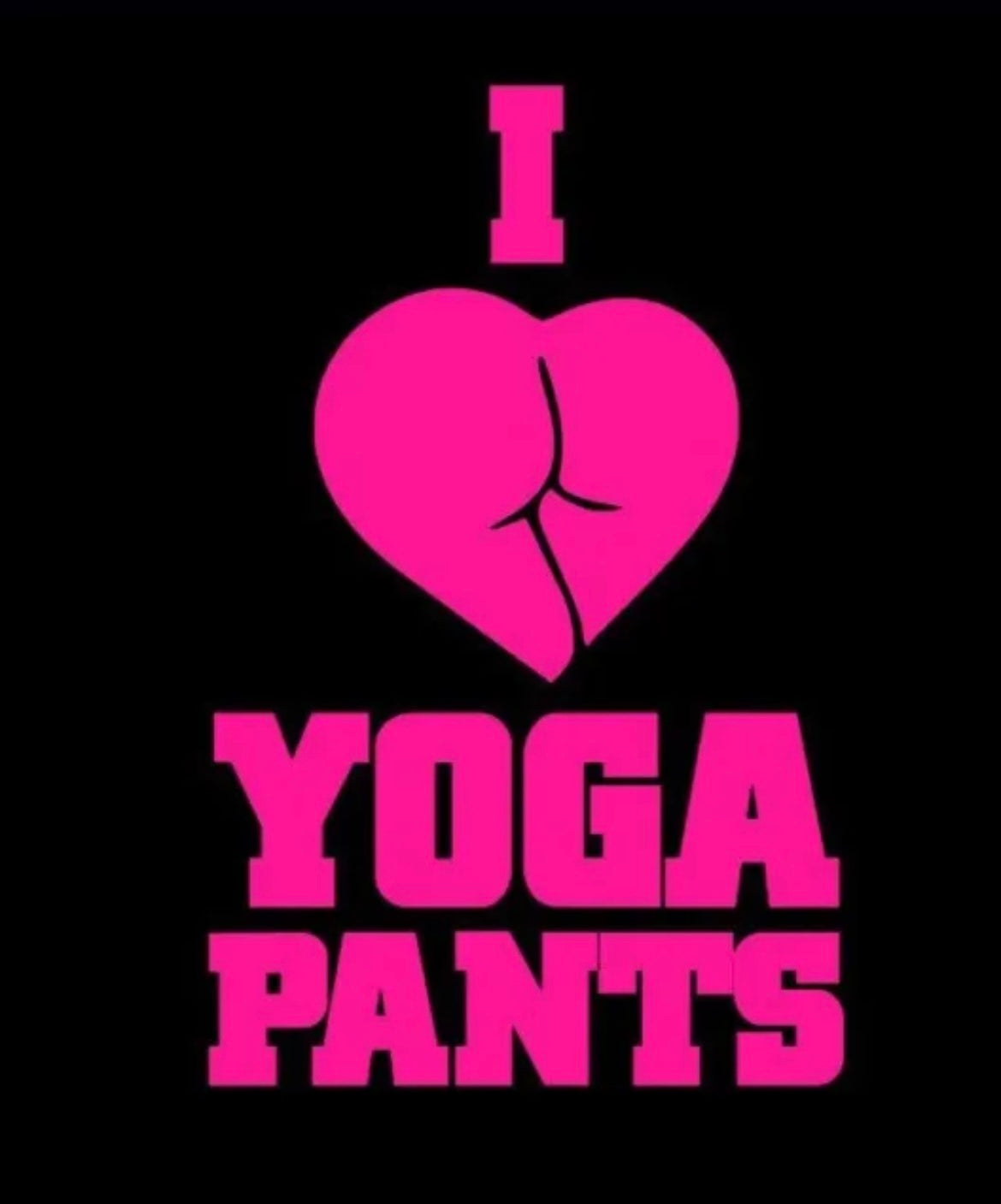 I Love Yoga Pants Decal / Sticker