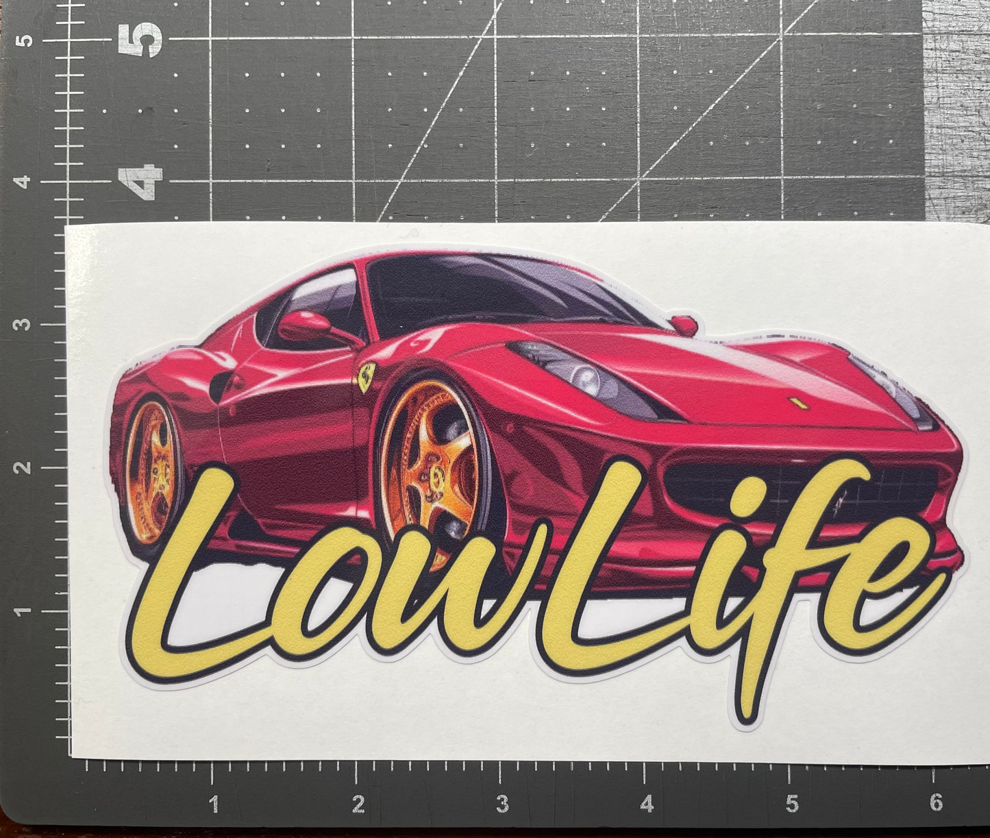 LowLife Designs low life Ferrari decal / sticker