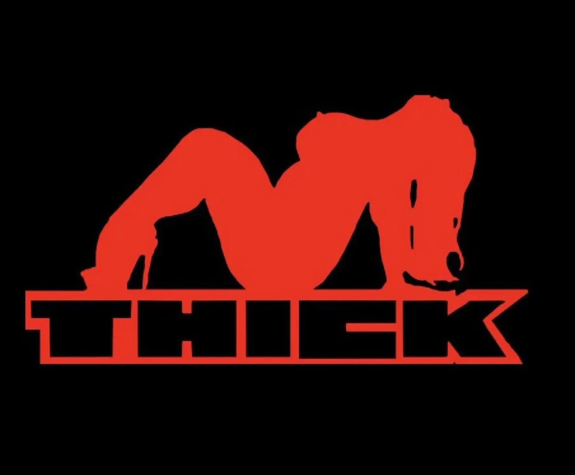 Thick Sexy Big mudflap Chick Vinyl Decal Sticker