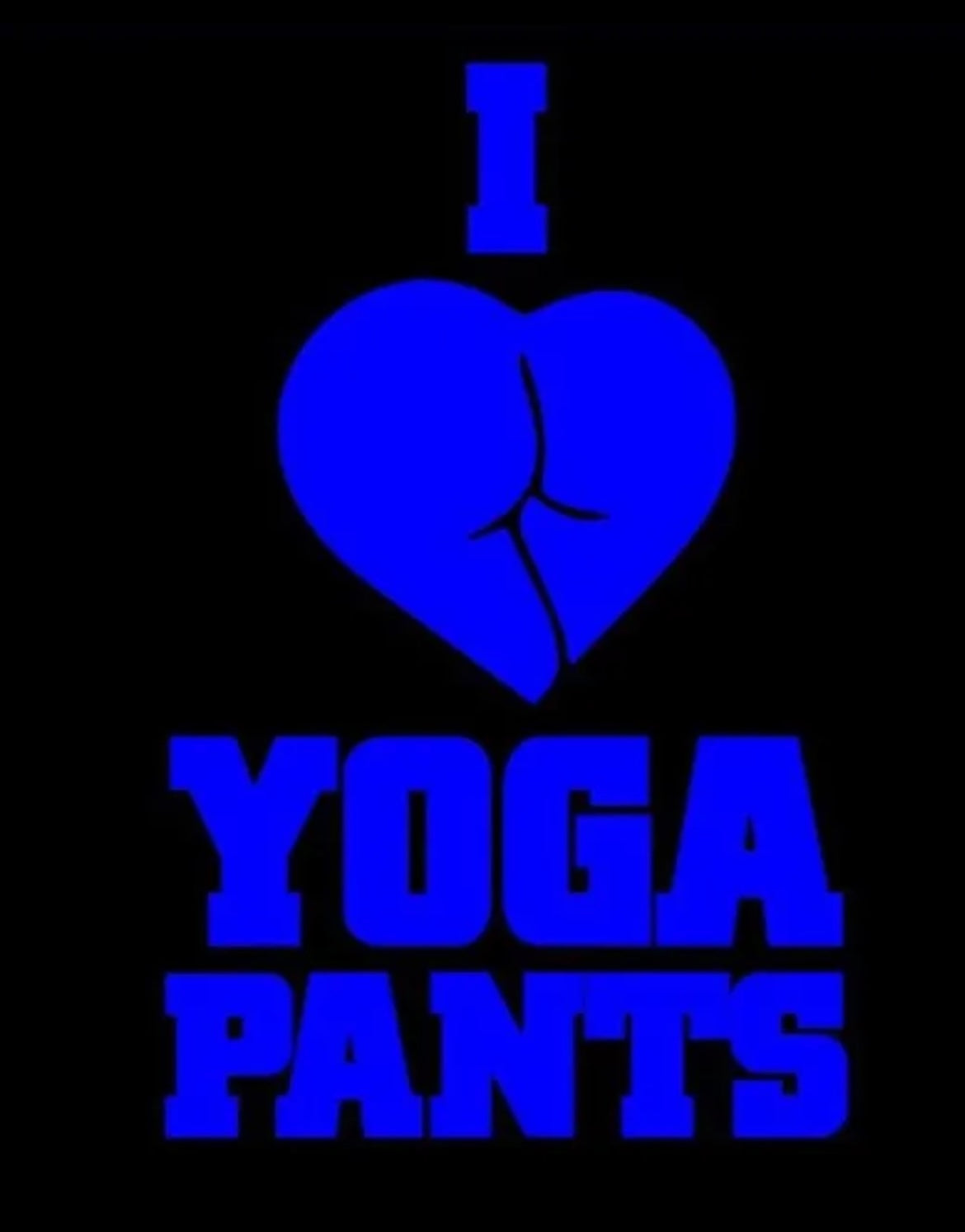 I Love Yoga Pants Decal / Sticker