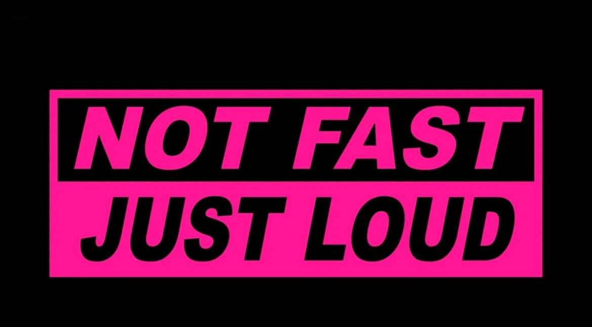 Fast not Loud Decal / Sticker