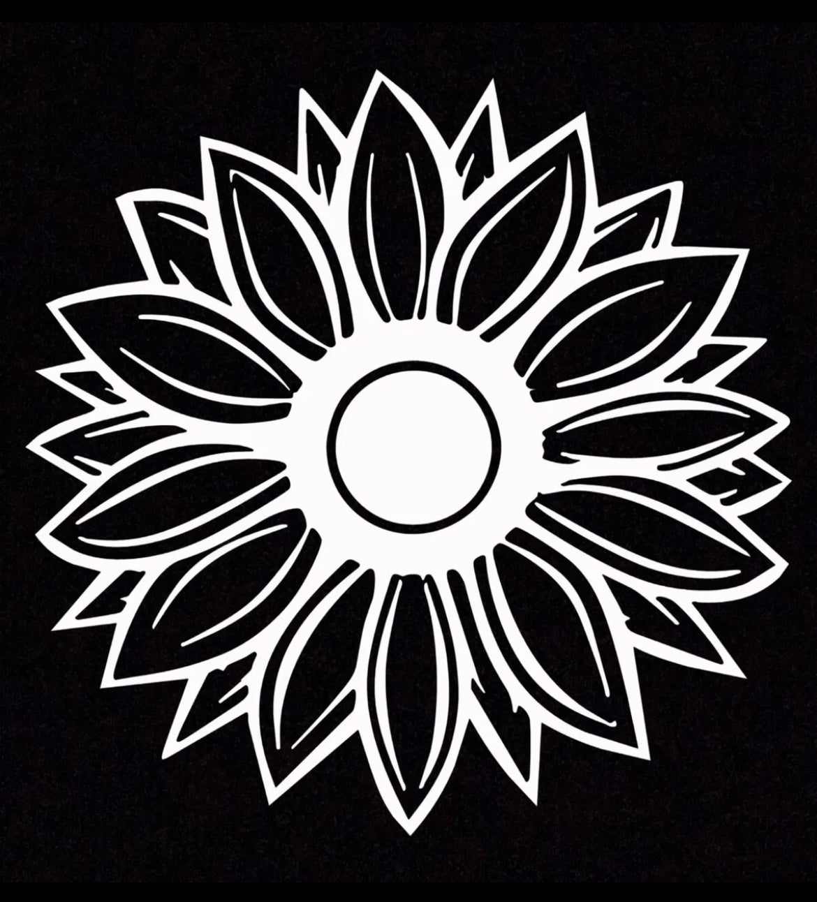 Sunflower Vinyl Sticker / Decal