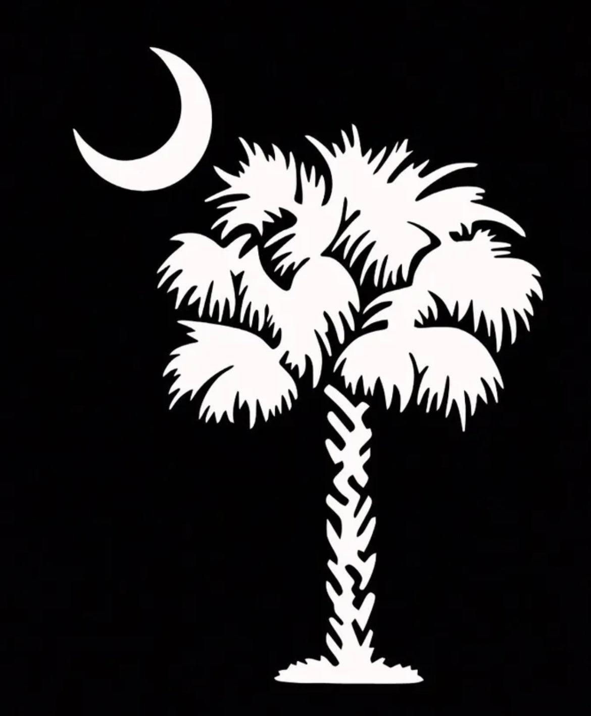 South Carolina Palmetto Tree vinyl Decal / Sticker