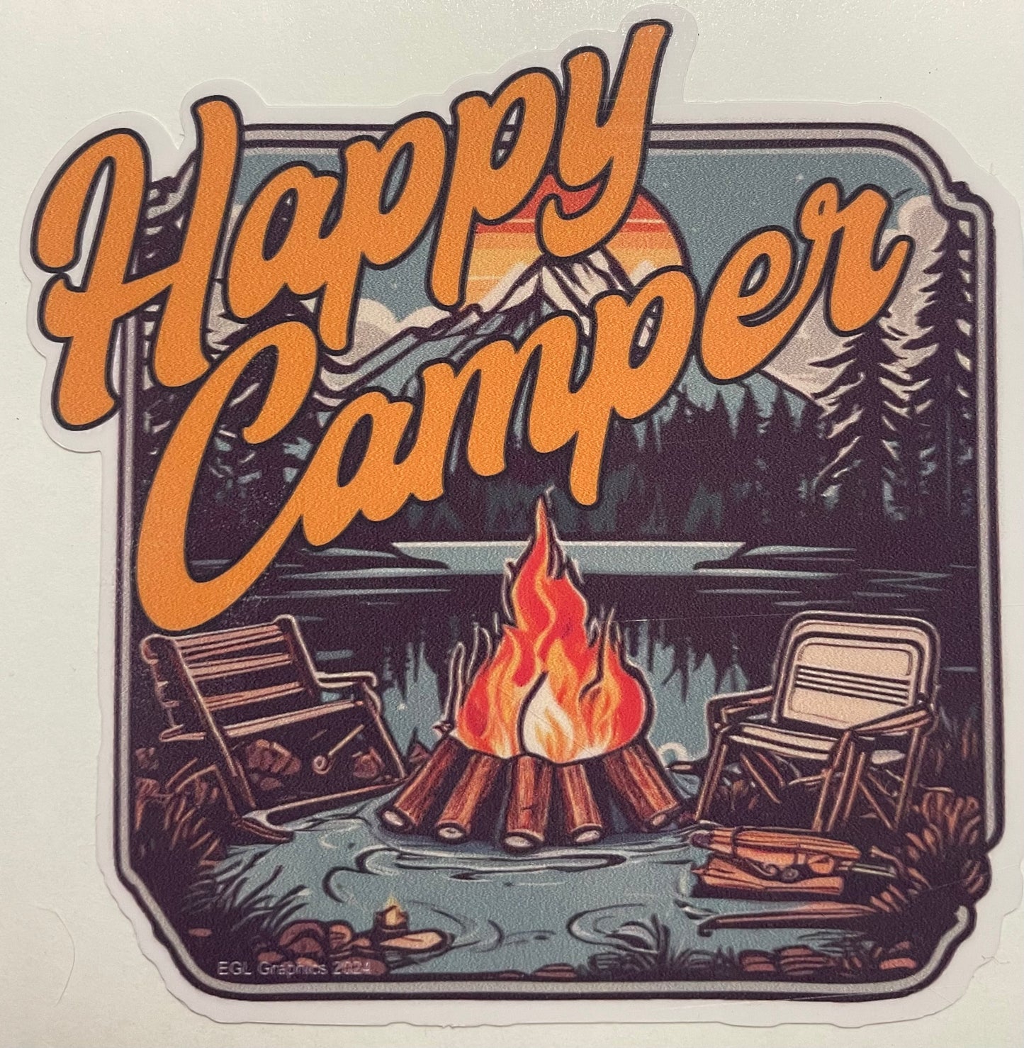 Happy Camper Decal / Sticker