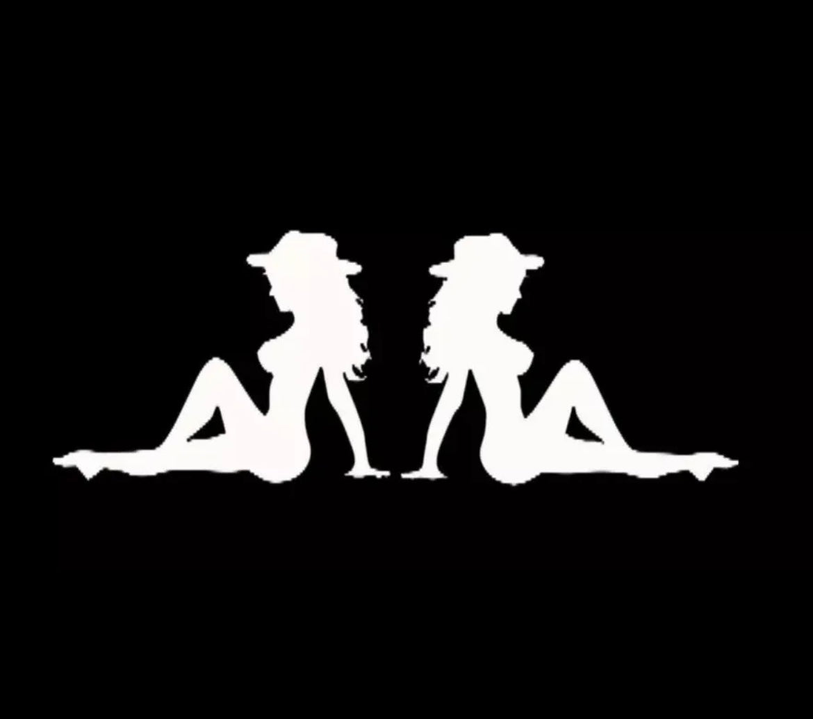 Cow Girl country mudflap Trucker Girls Decal / Sticker