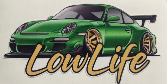 LowLife Designs low life Porsche Gt3 decal / sticker