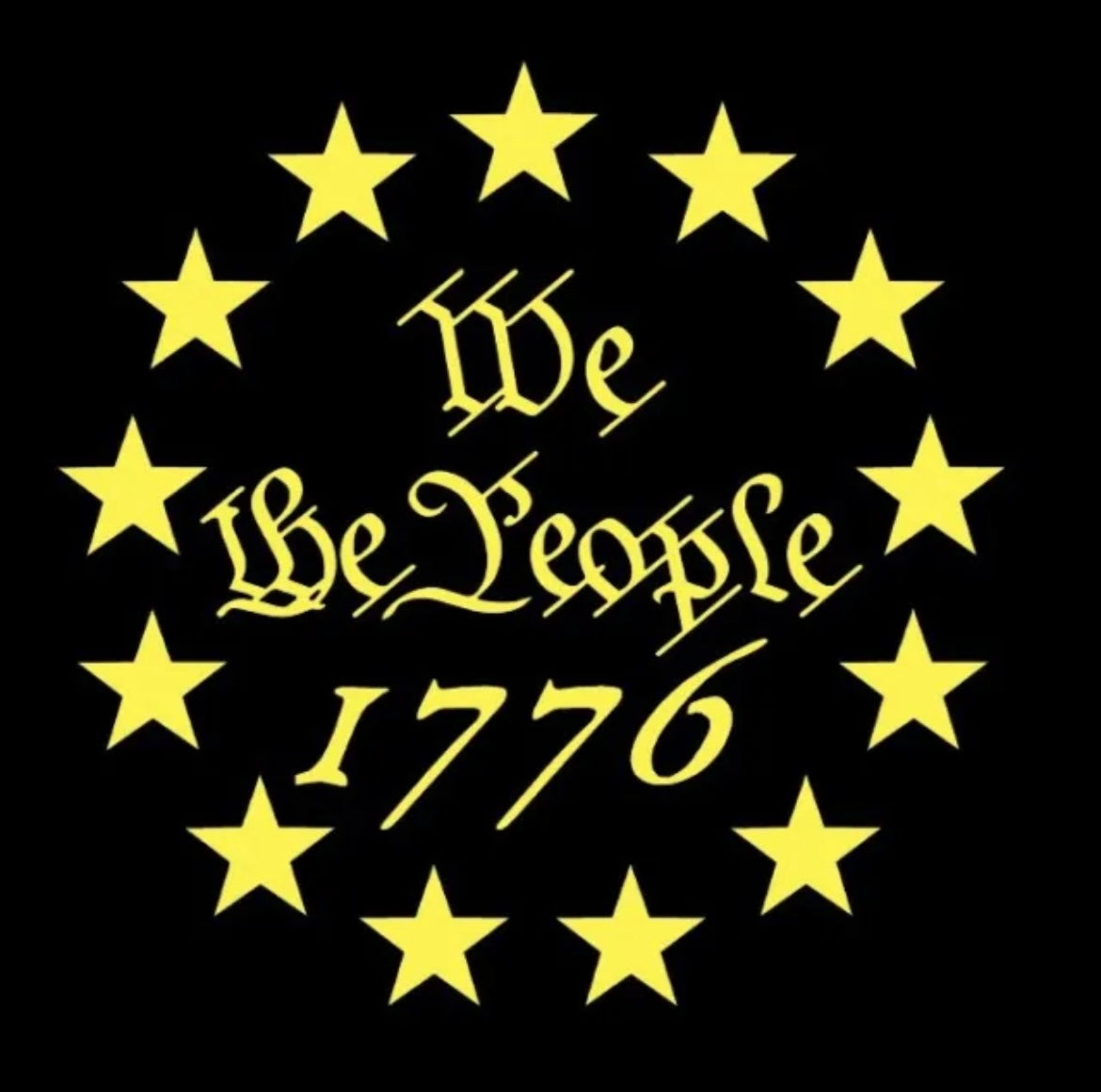 USA 1776 We The People Stars Decal / Sticker