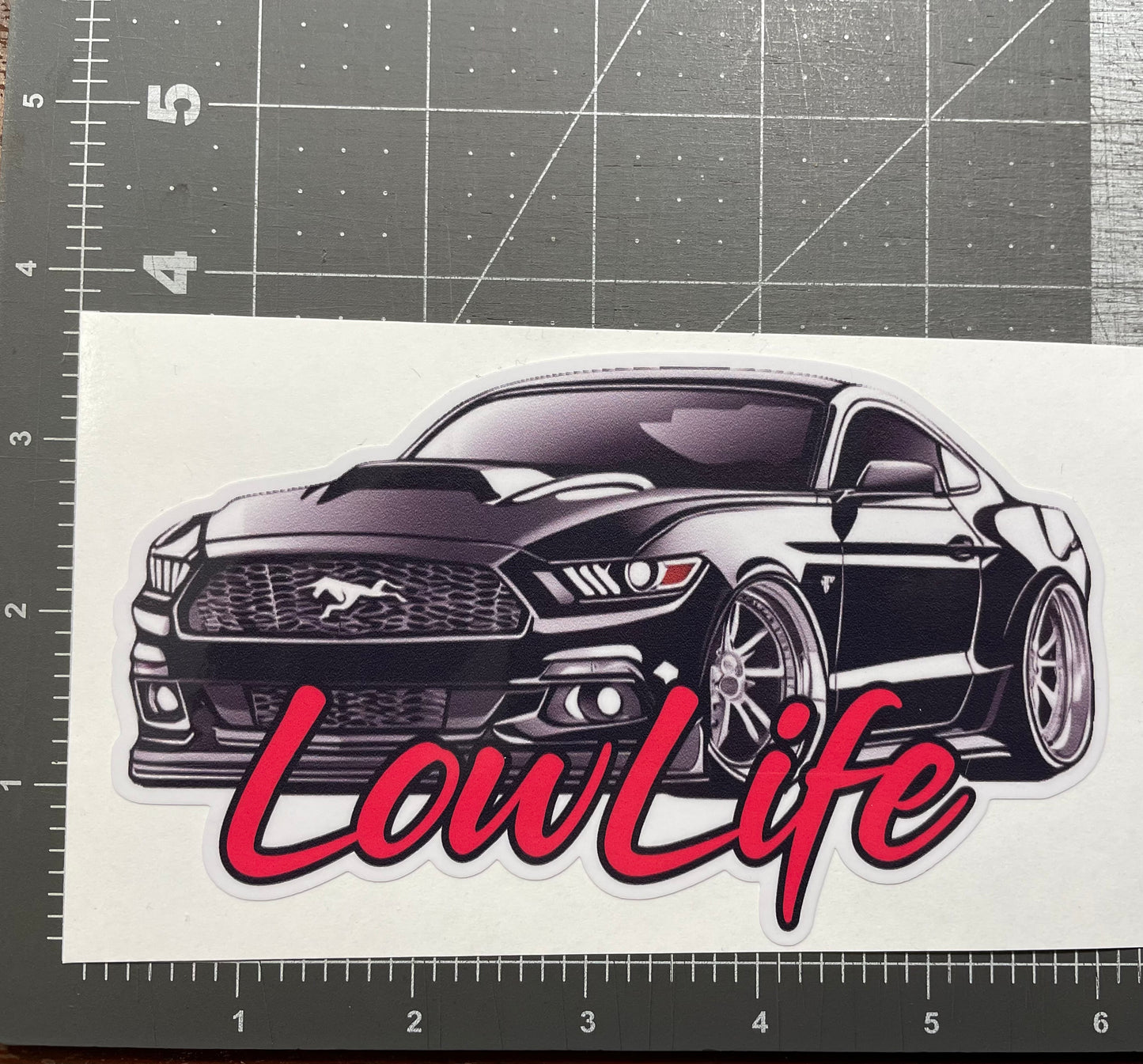 LowLife Designs low life Ford Mustang decal / sticker