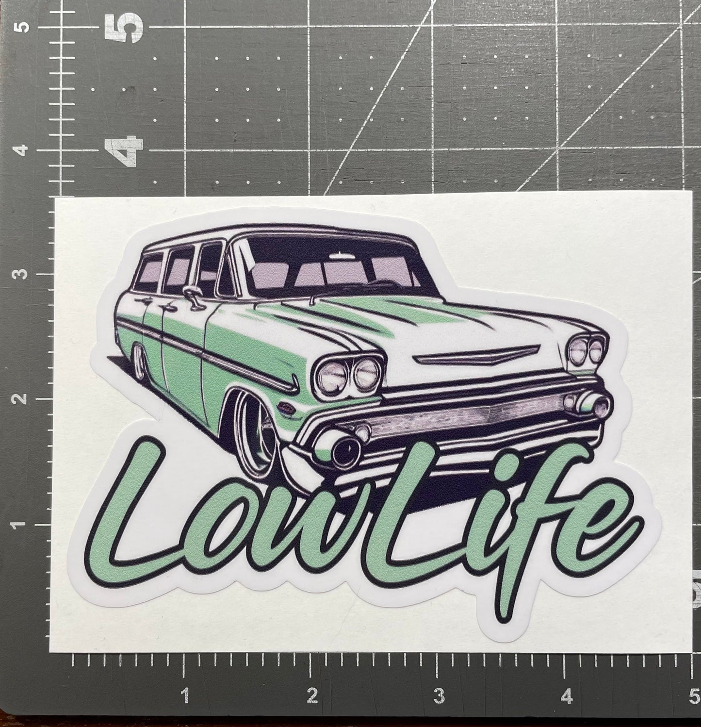 LowLife Designs low life Chevy Station Wagon decal / sticker