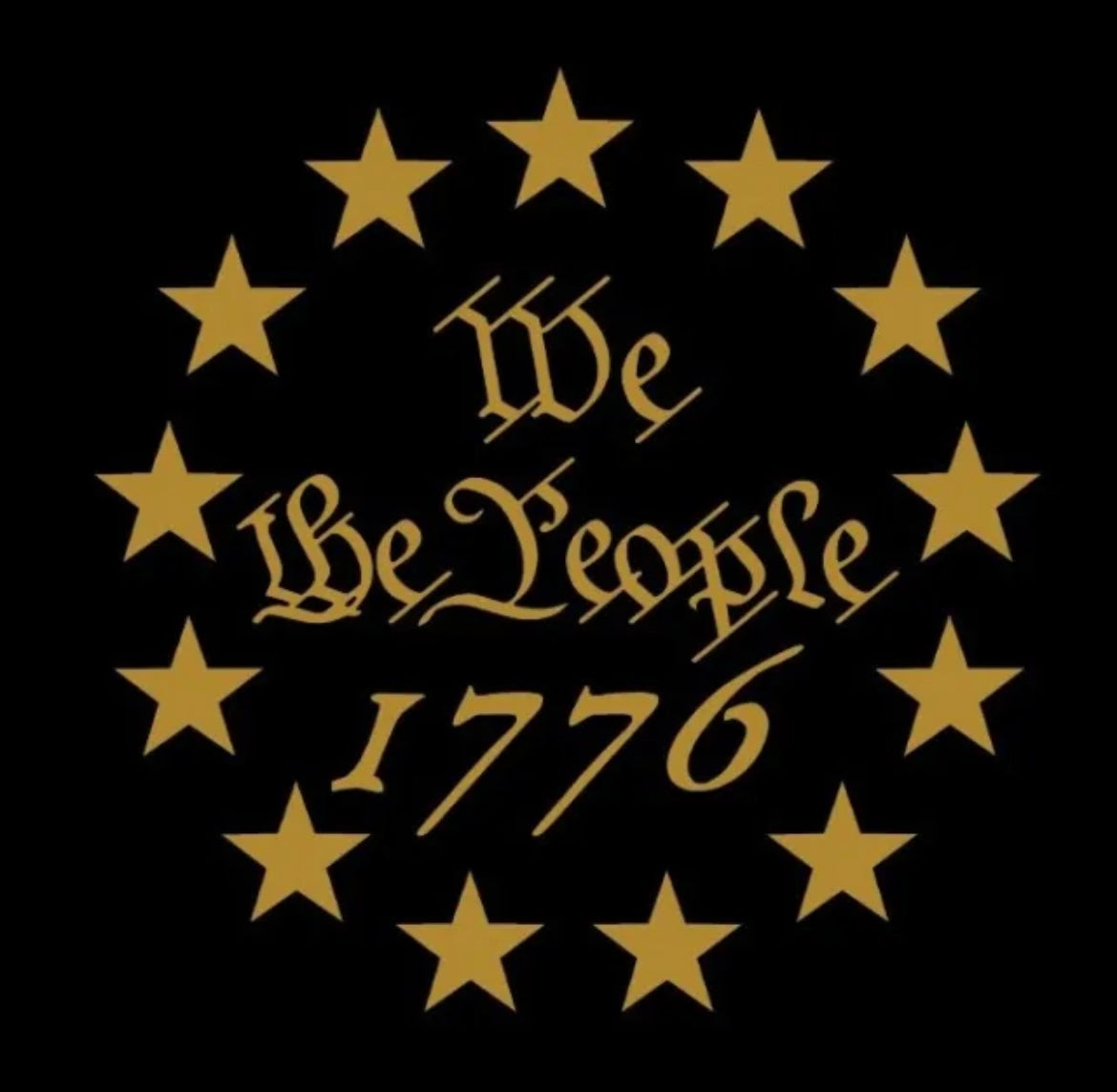 USA 1776 We The People Stars Decal / Sticker