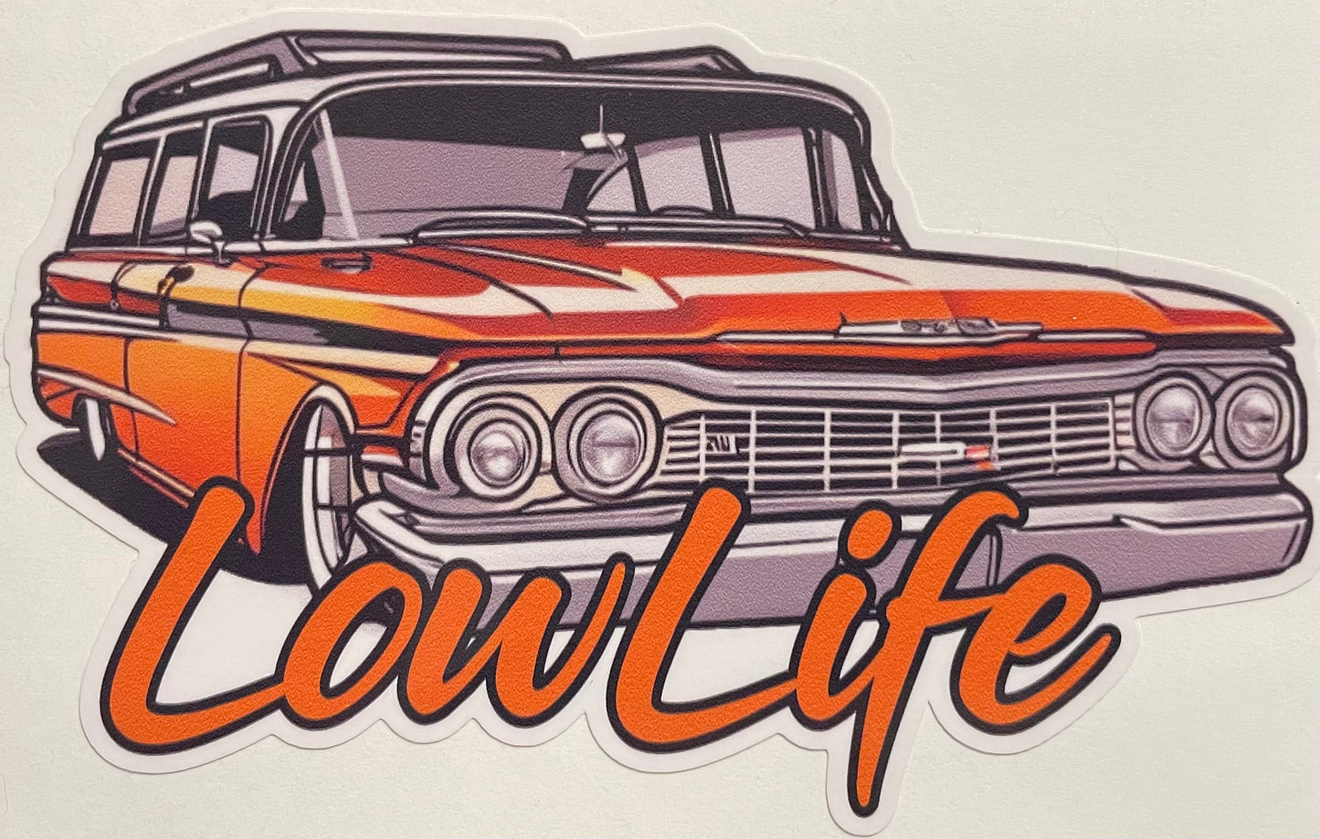 LowLife Designs low life 59 / 60 /61 / 62 Chevy Station Wagon decal / sticker