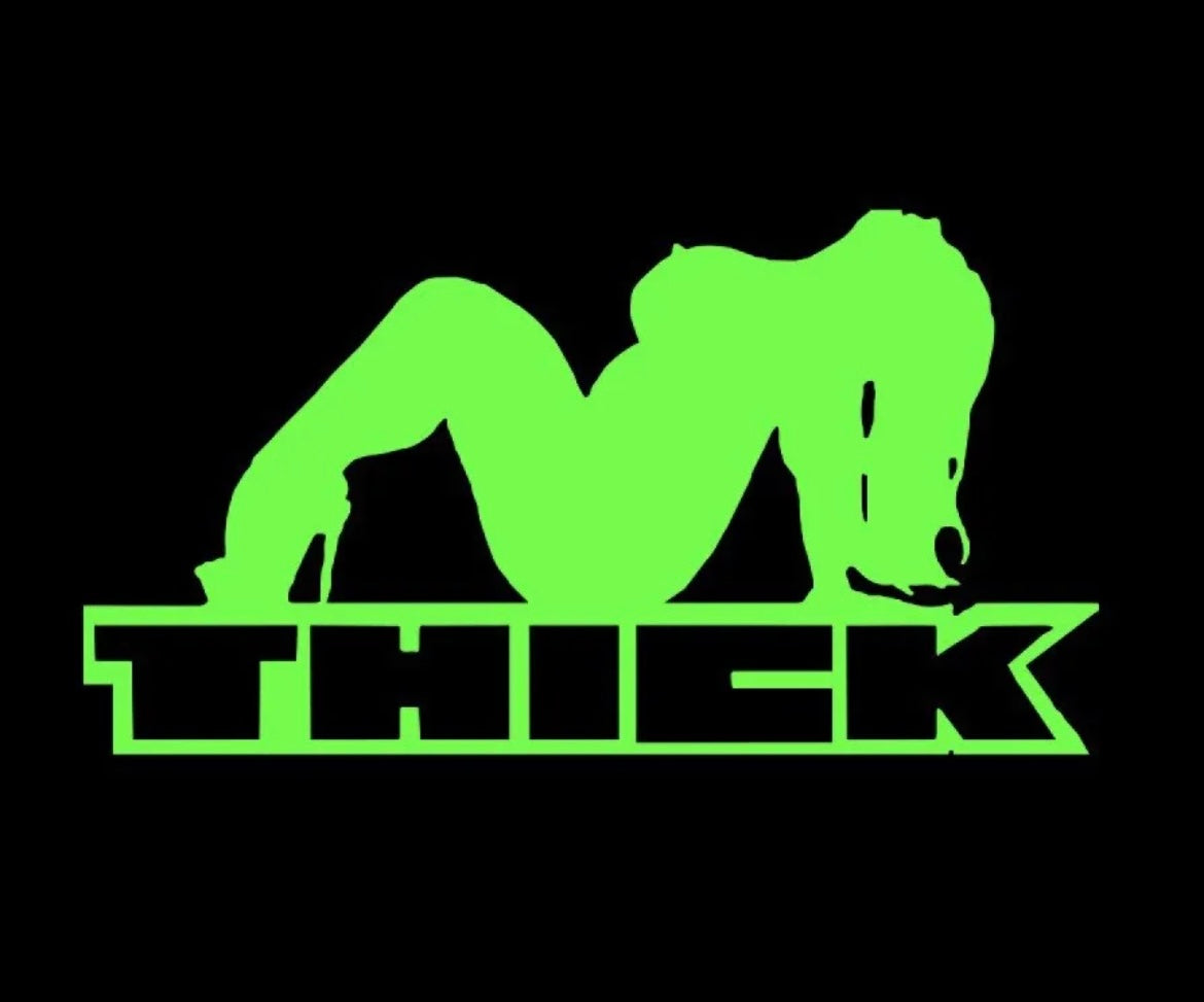 Thick Sexy Big mudflap Chick Vinyl Decal Sticker