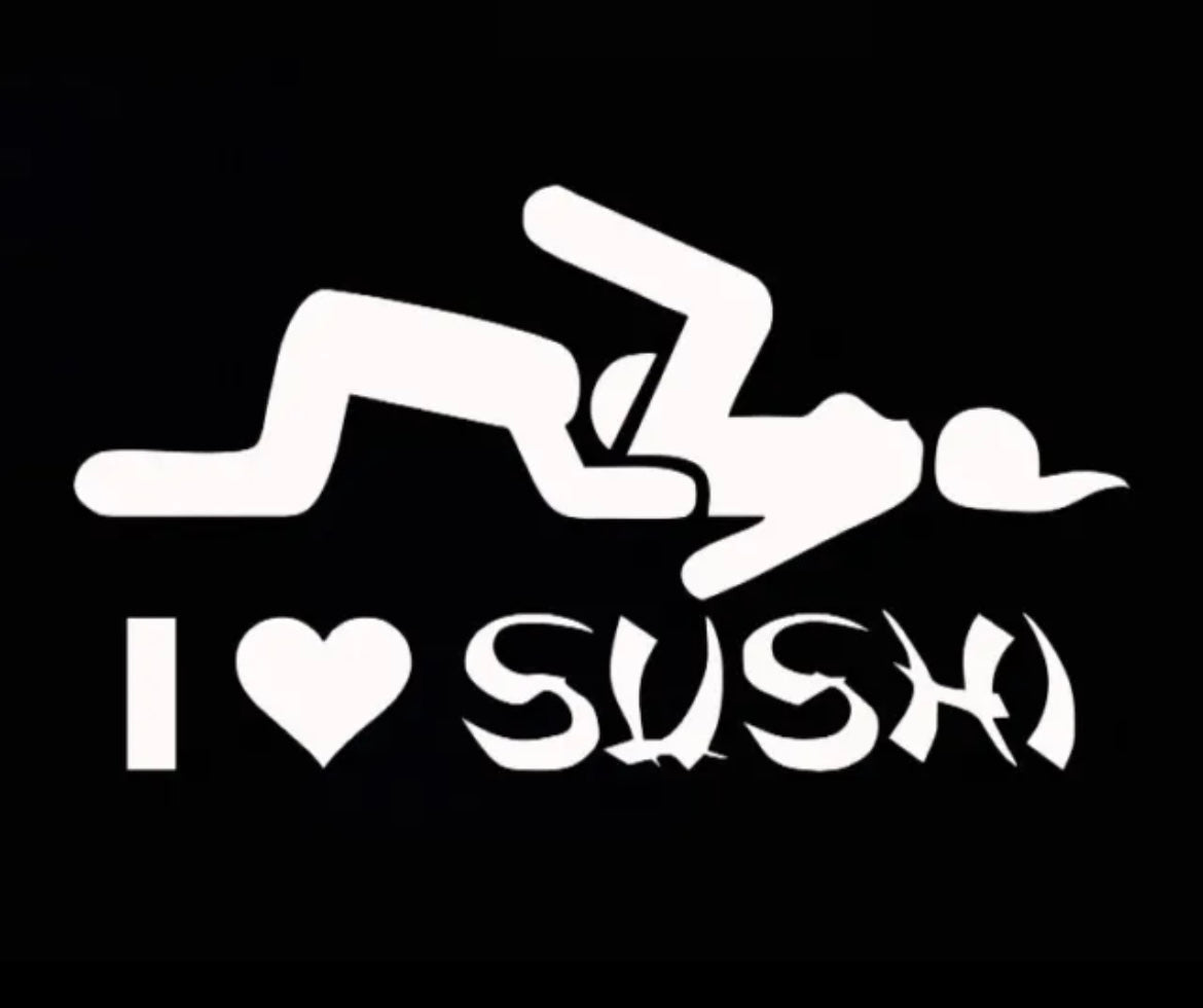 I Love Sushi Decal / Sticker