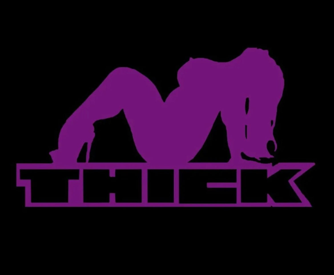 Thick Sexy Big mudflap Chick Vinyl Decal Sticker