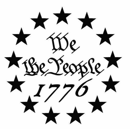 USA 1776 We The People Stars Decal / Sticker