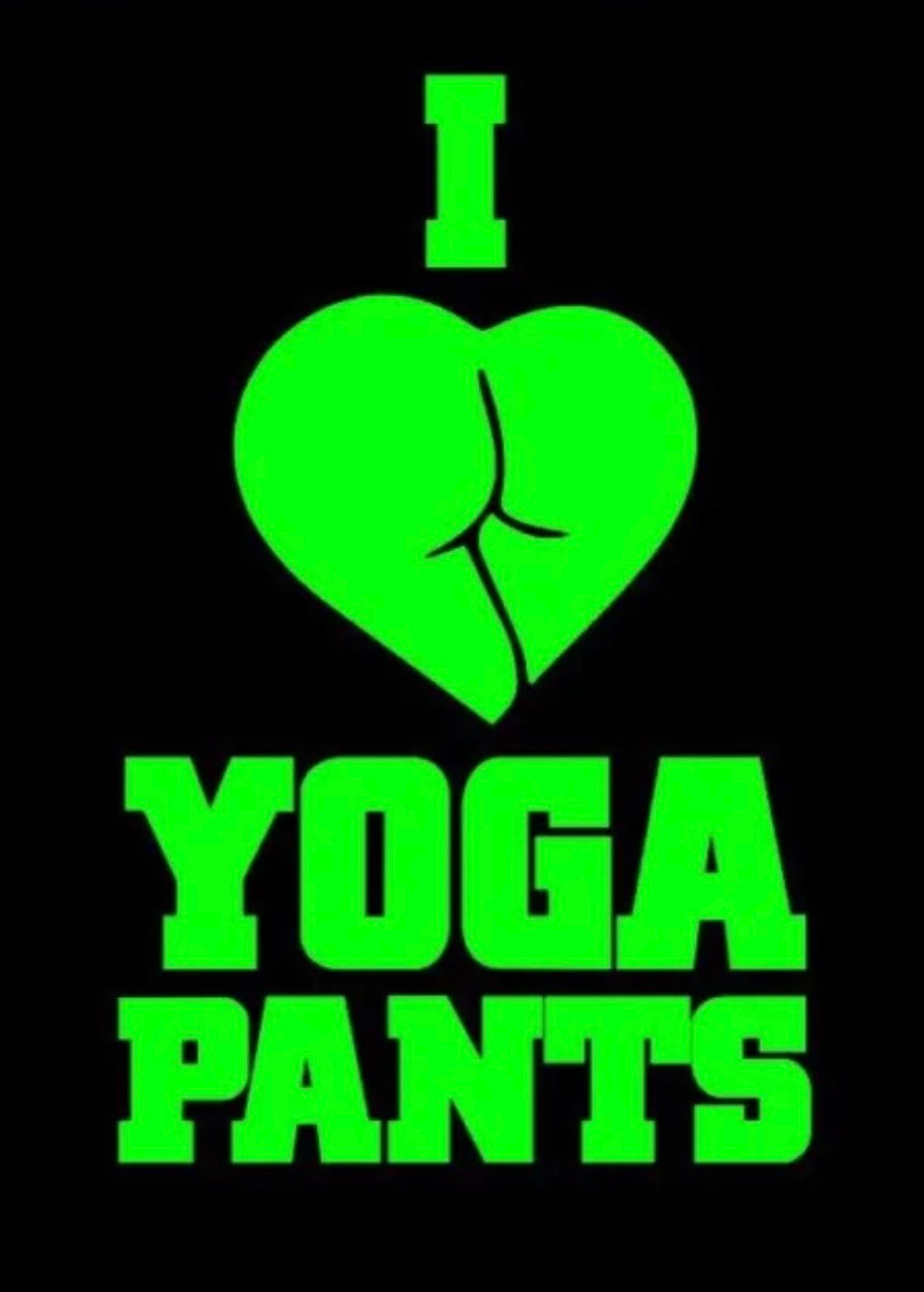 I Love Yoga Pants Decal / Sticker