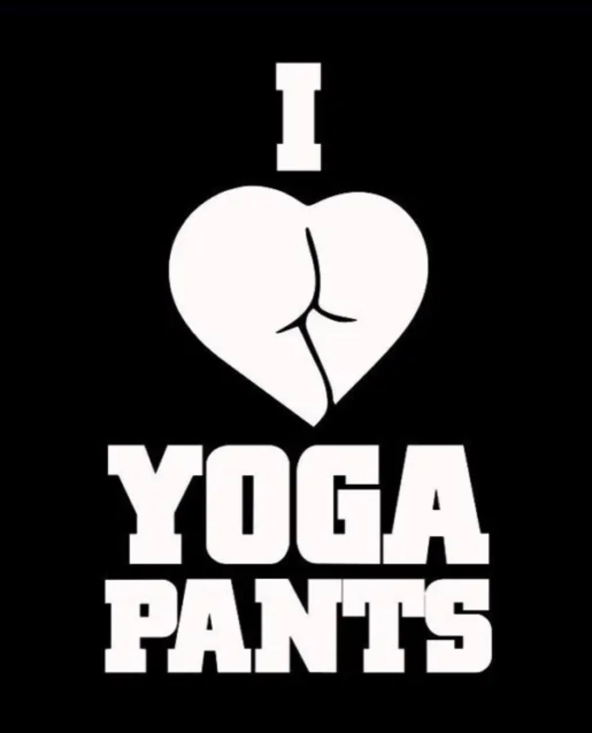 I Love Yoga Pants Decal / Sticker