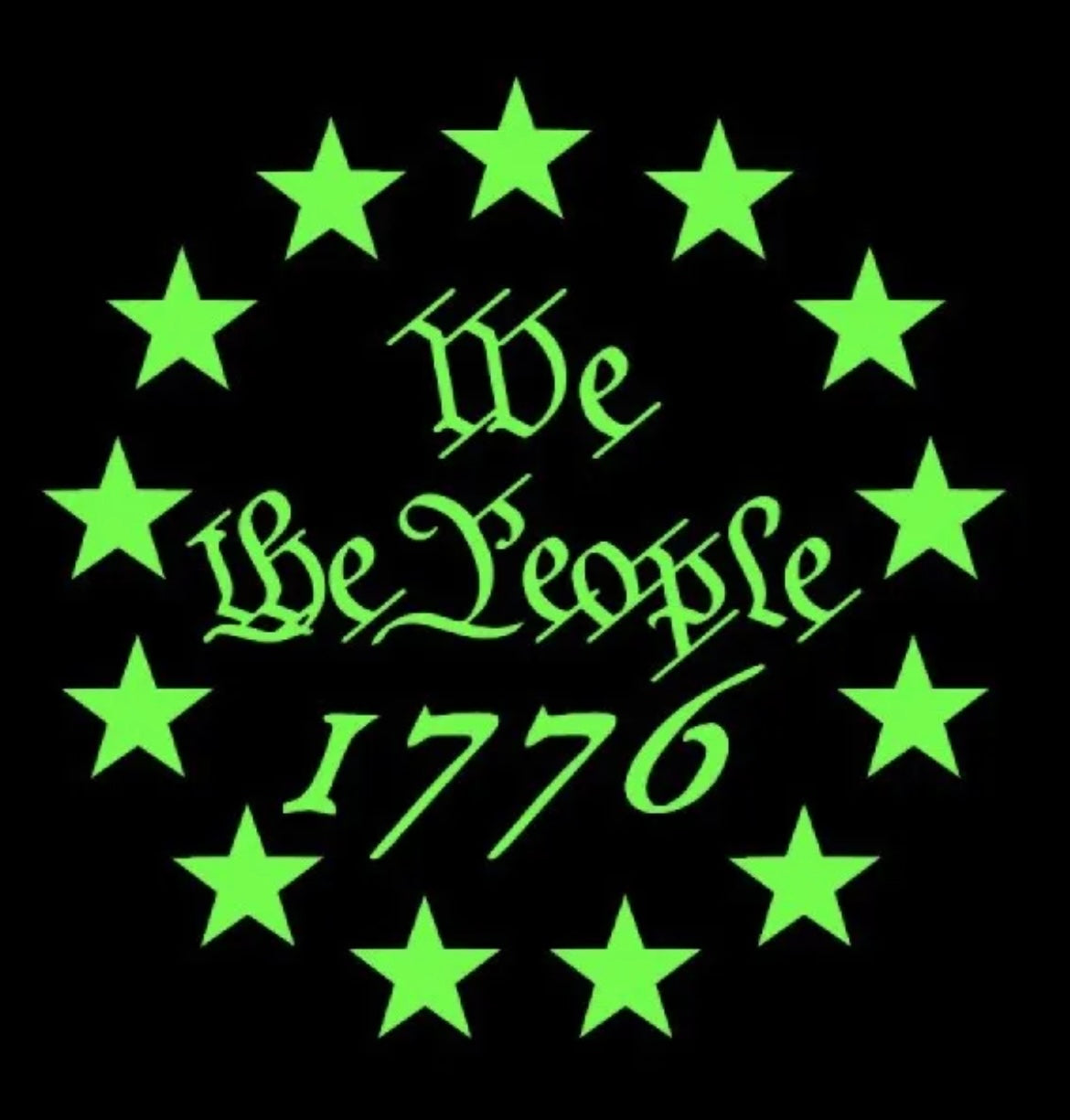 USA 1776 We The People Stars Decal / Sticker