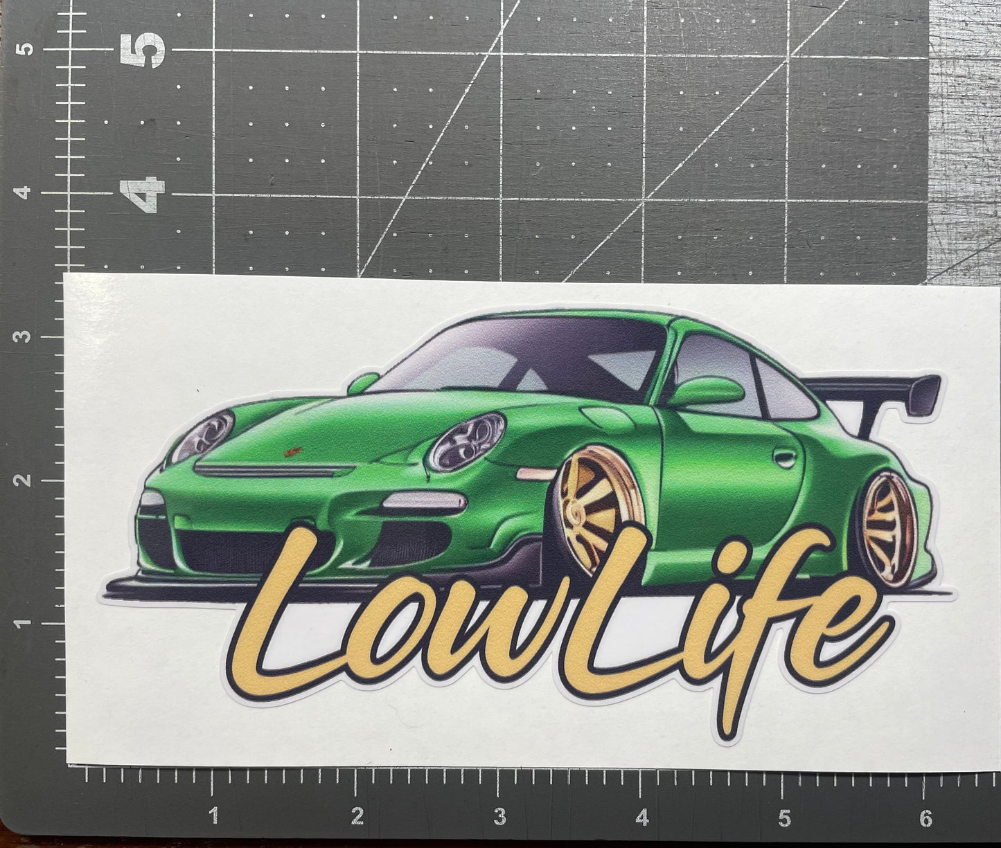 LowLife Designs low life Porsche Gt3 decal / sticker