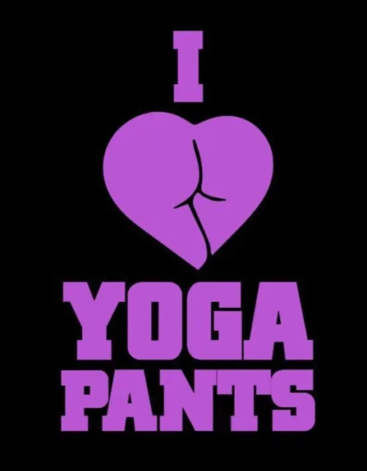 I Love Yoga Pants Decal / Sticker