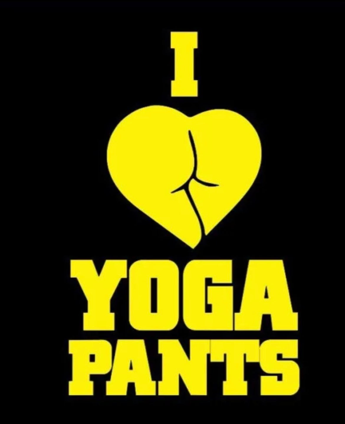 I Love Yoga Pants Decal / Sticker