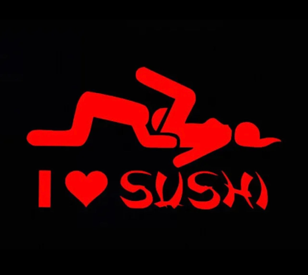 I Love Sushi Decal / Sticker