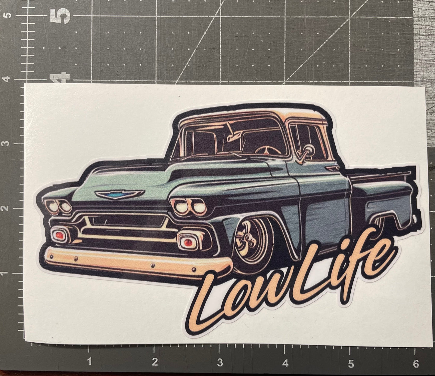 LowLife Designs low life Chevy Apache decal / sticker