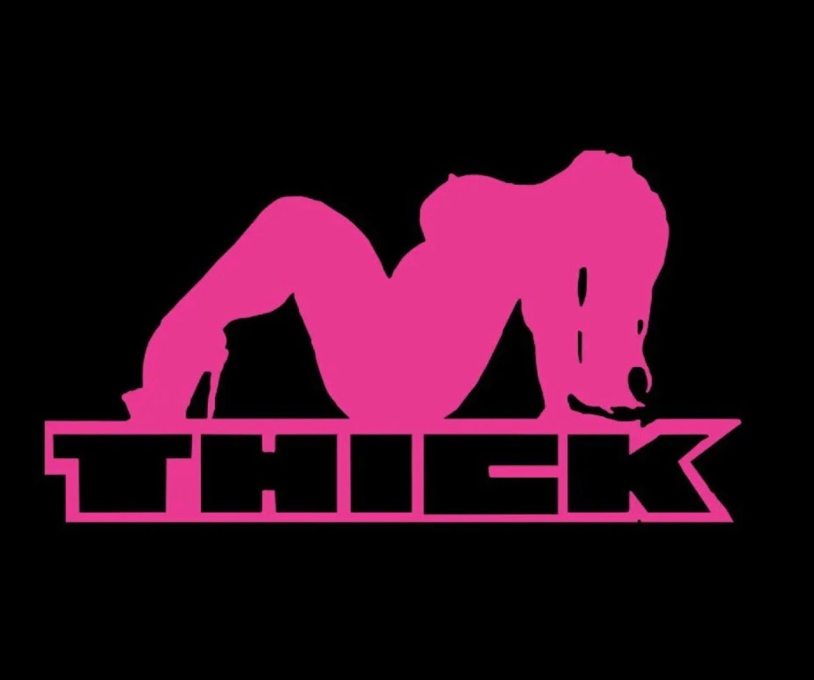 Thick Sexy Big mudflap Chick Vinyl Decal Sticker