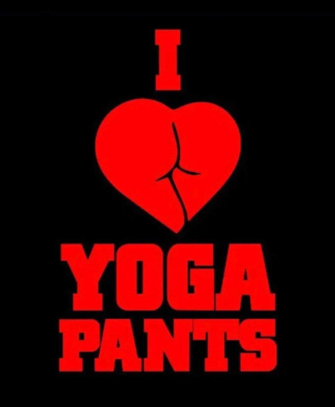 I Love Yoga Pants Decal / Sticker