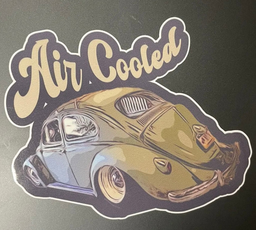 Aircooled VINYL STICKER DECAL VEEDUB VOLKS BUG BUS GHIA Stance German Vag Bagged