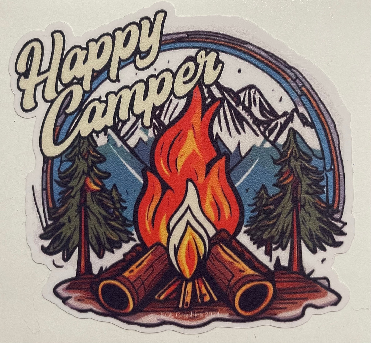 Happy Camper Decal / Sticker