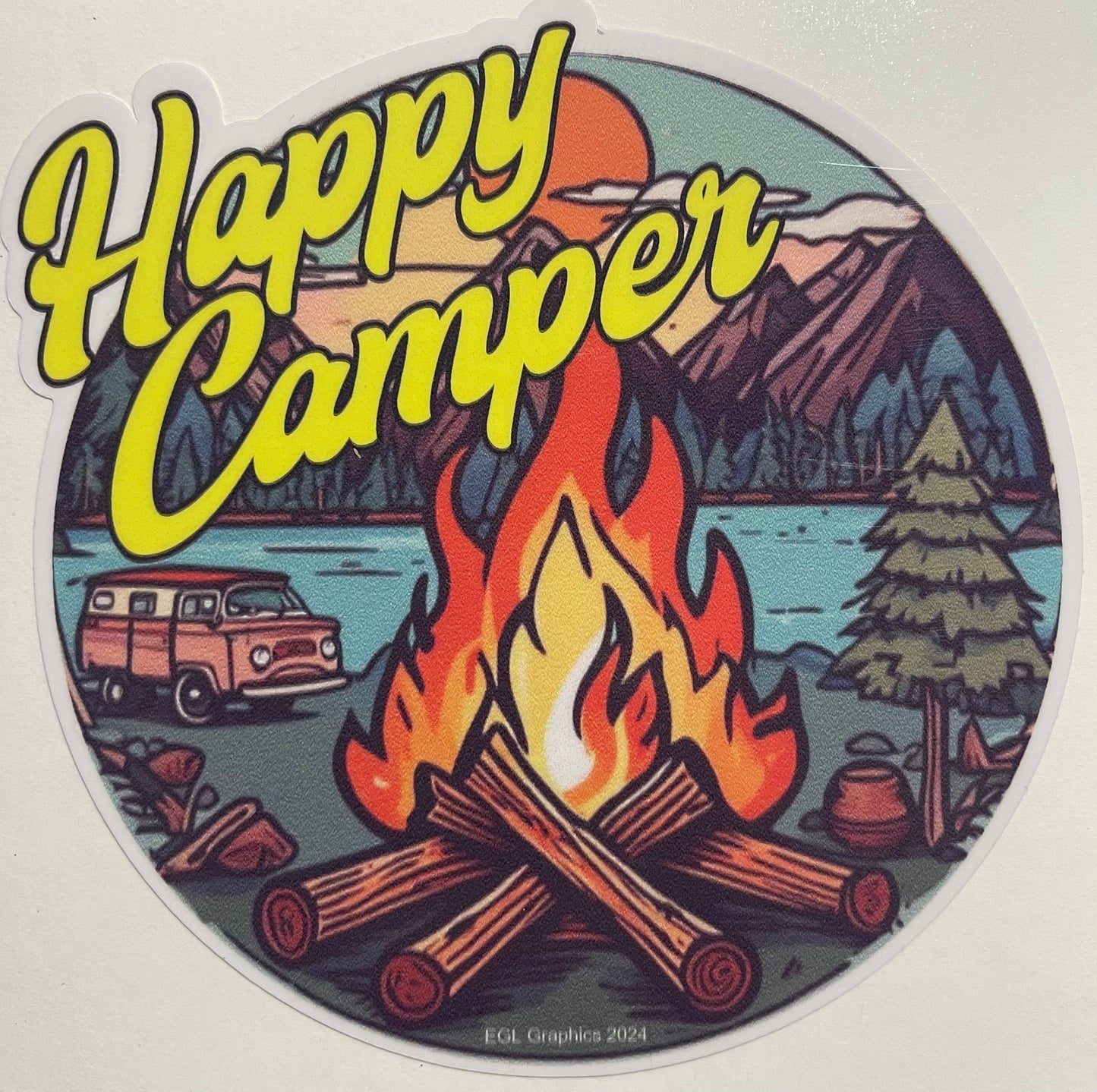 Happy Camper Decal / Sticker