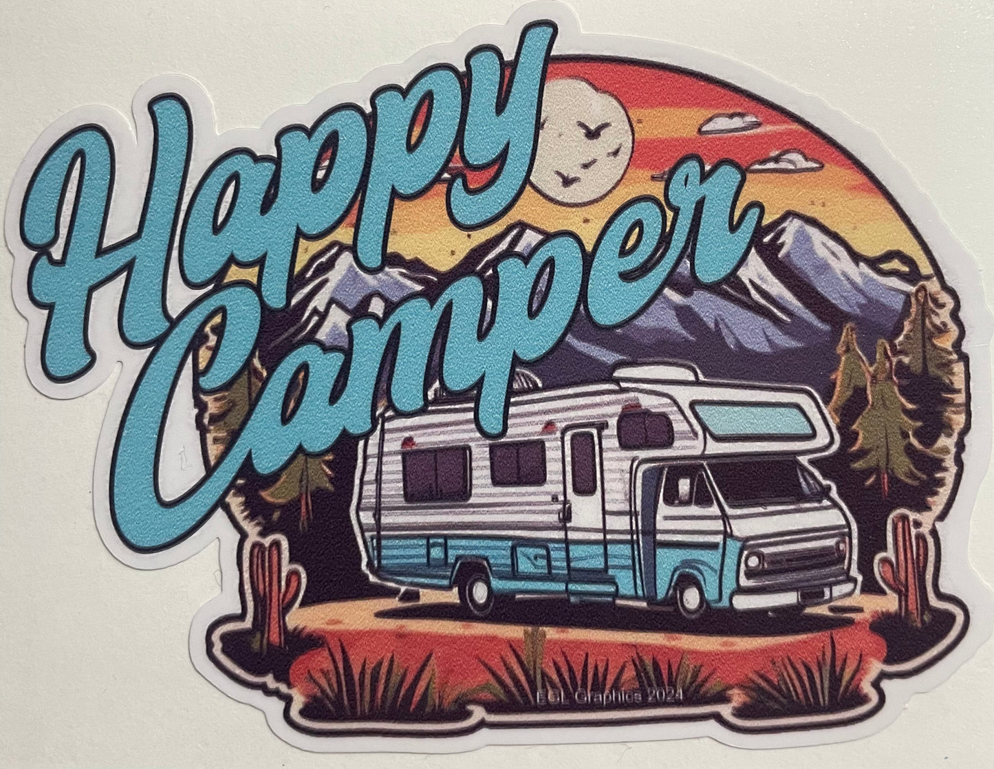 Happy Camper Decal / Sticker