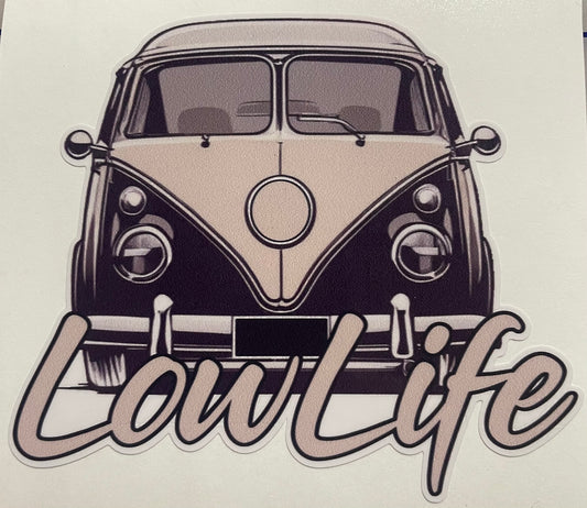 Lowlife Designs low life Bus Aircooled Decal / sticker