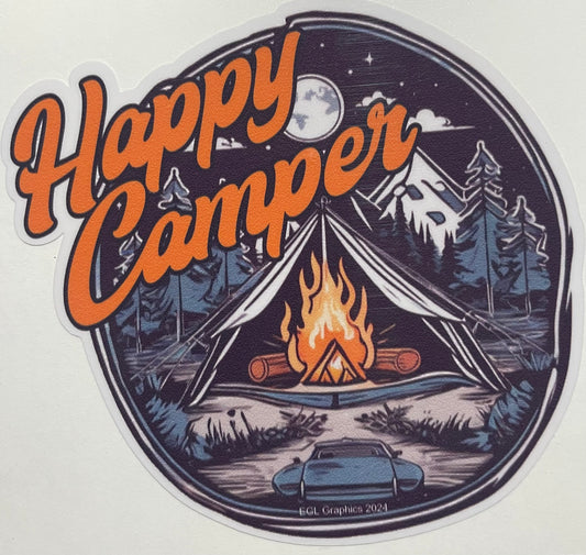 Happy Camper Decal / Sticker