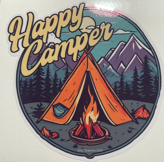 Happy Camper Decal / Sticker