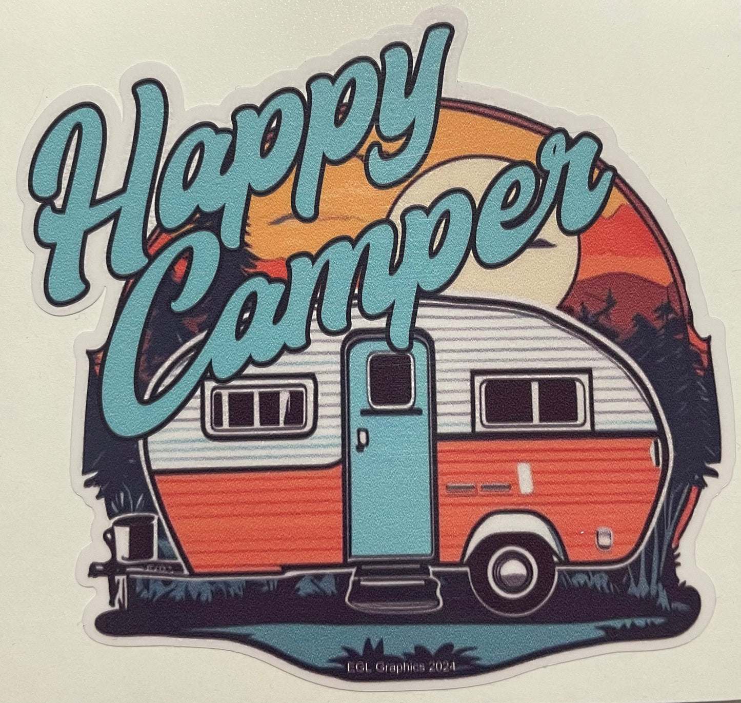 Happy Camper Decal / Sticker