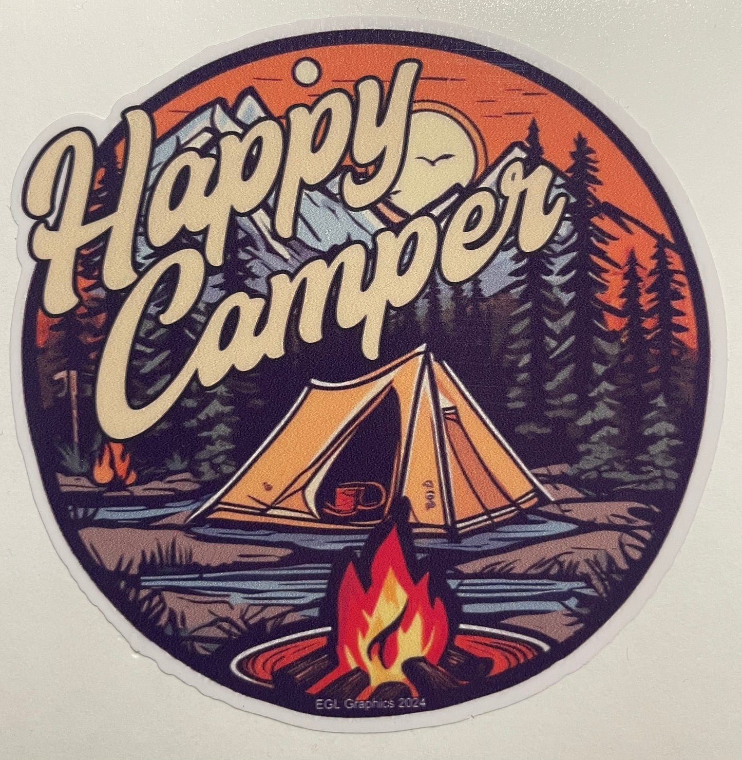 Happy Camper Decal / Sticker