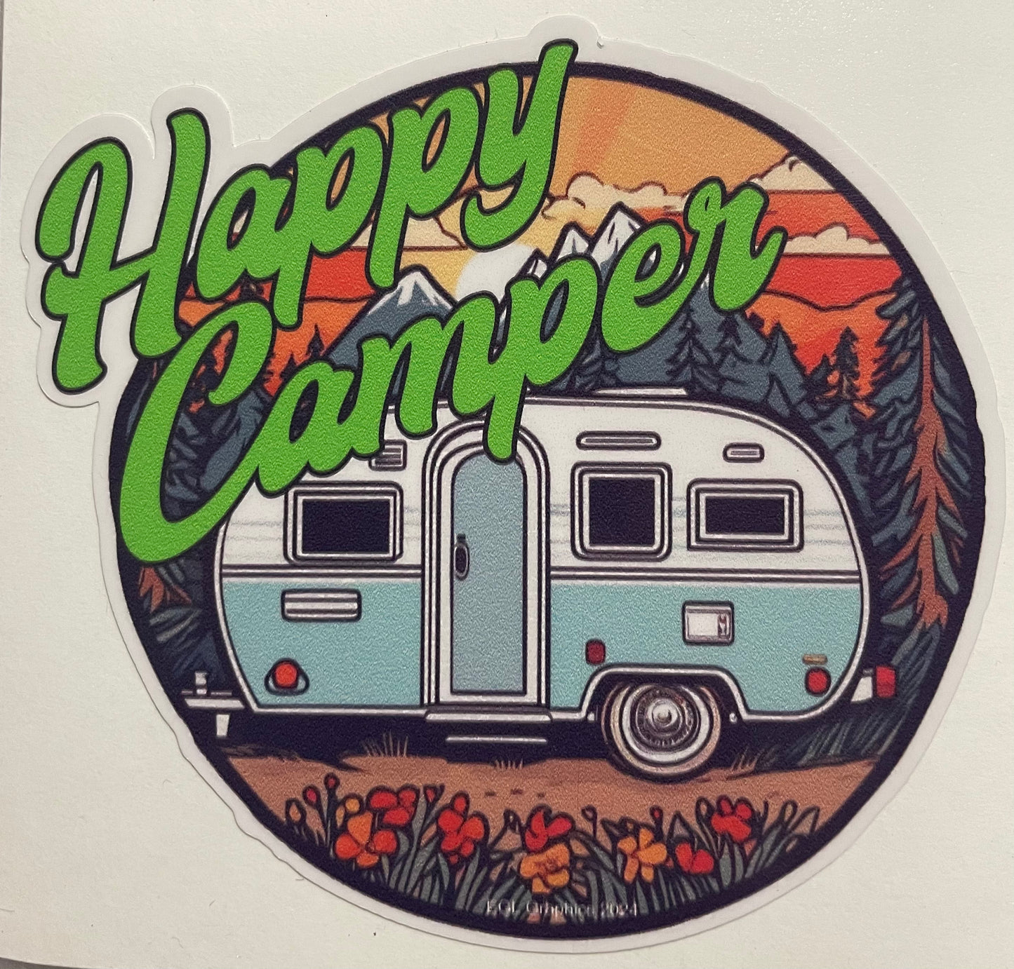 Happy Camper Decal / Sticker