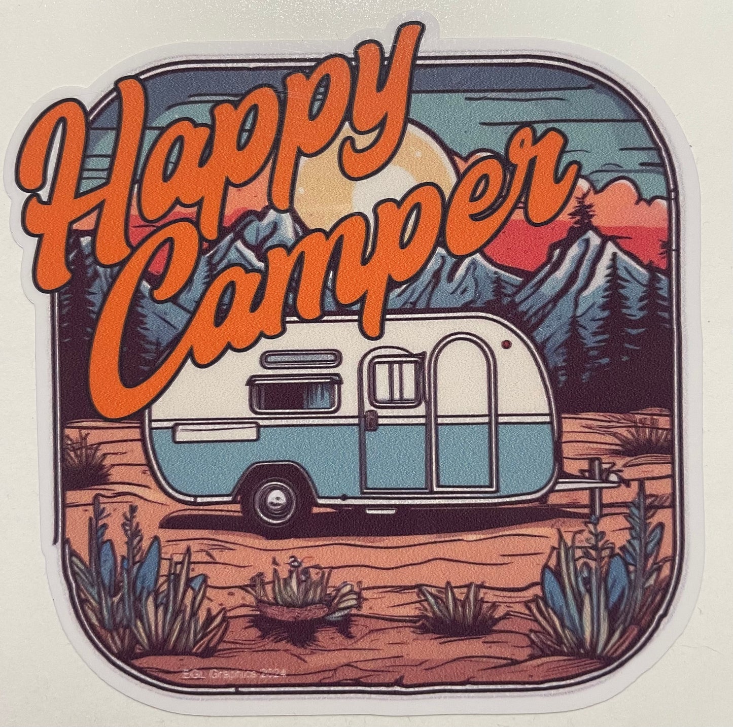 Happy Camper Decal / Sticker