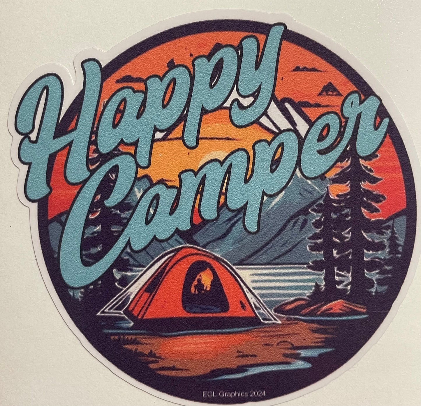 Happy Camper Decal / Sticker