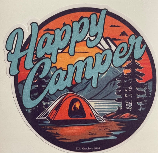 Happy Camper Decal / Sticker