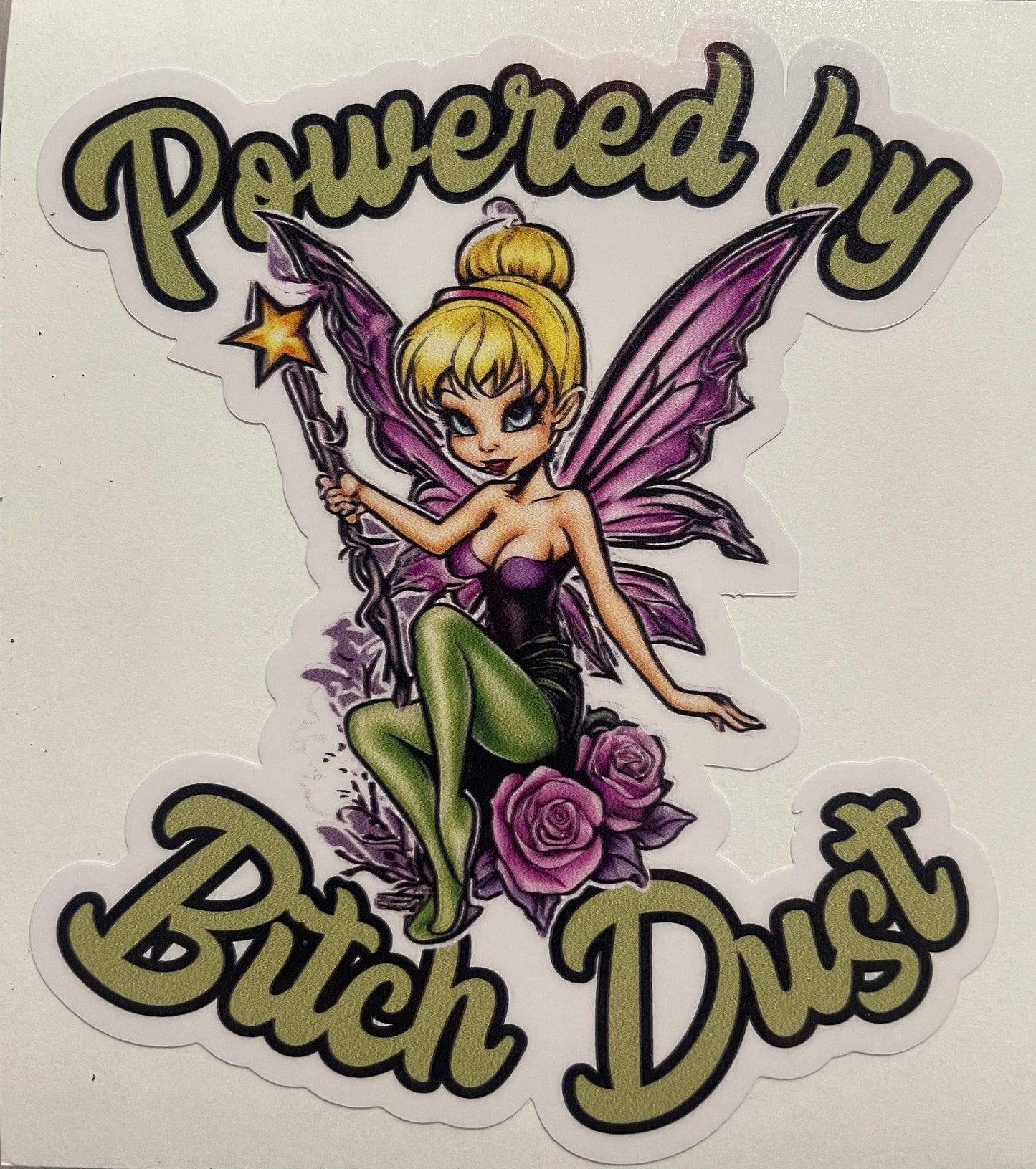 Powered by Bitch Dust Decal / Sticker